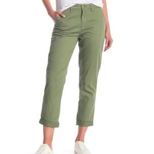 J.Crew Broken In Boyfriend Chino Pant in Olive Sz 4